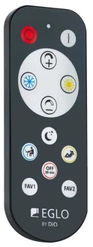 Eglo 98228 - LED dimmelhető mennyezeti lámpatest SILERAS-A LED/36W/230V, átm. 60 cm + távirányító