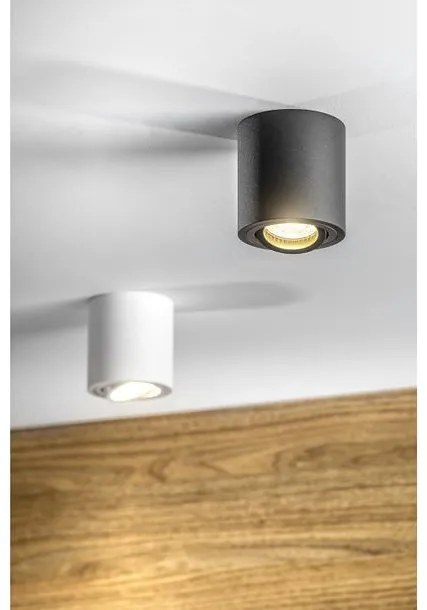 Lámpa Mennyezeti lámpatest AVEIRO BIS, max. 250V, 50/60Hz, 80x90mm, IP20, max 20W, kör, fekete