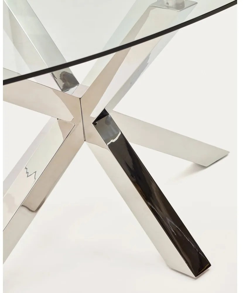 Étkezőasztal üveg asztallappal 100x200 cm Argo – Kave Home