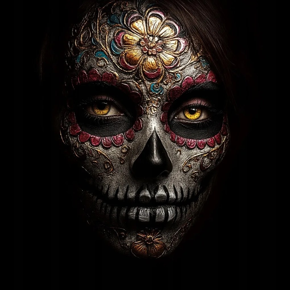 Canvas Vászonkép Portré Dia De Los Muertos La Catrina Mexikó 80x80