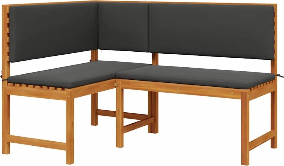 vidaXL Kerti Szék párnával Barna 140 x 100 x 91cm Tömör akácfa