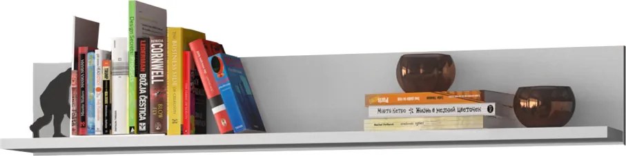 Polc 90, fehér, ERODIN