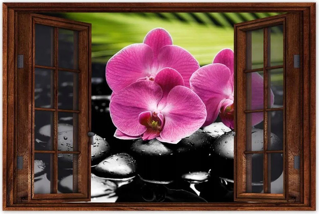 Poszterek 90x60 Spa Kövek és leanderek