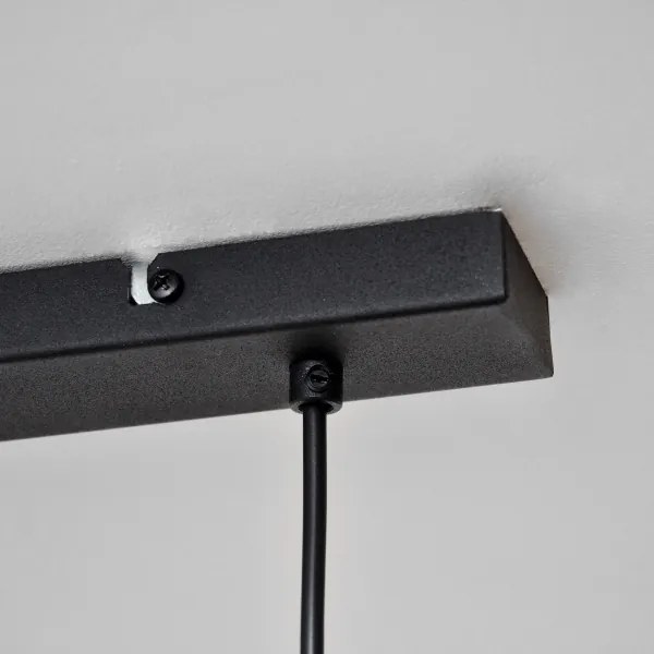 LED Csillár zsinóron TUBA 3xGU10/4,8W/230V fekete