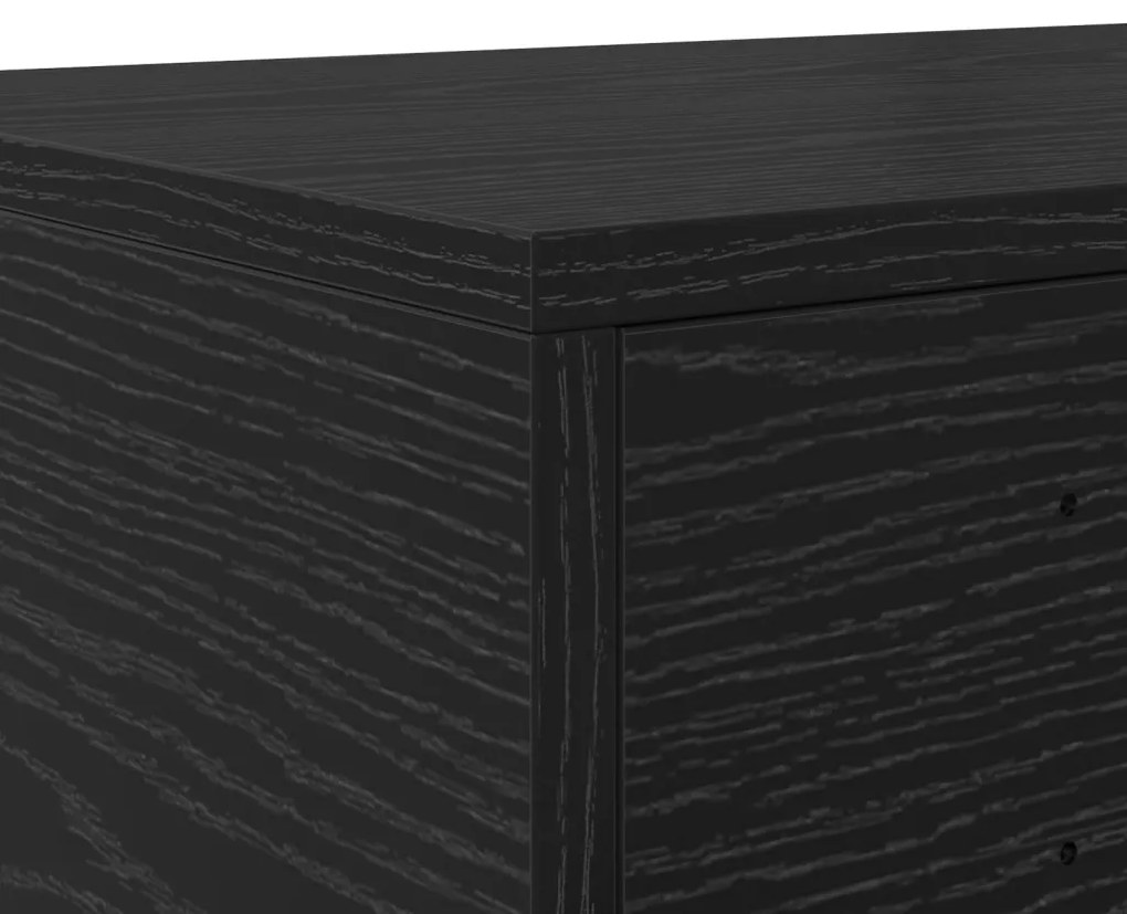 Ágyfiókok fiókkal Musta tammi 135 x 36.5 x 16.5 cm Faanyag