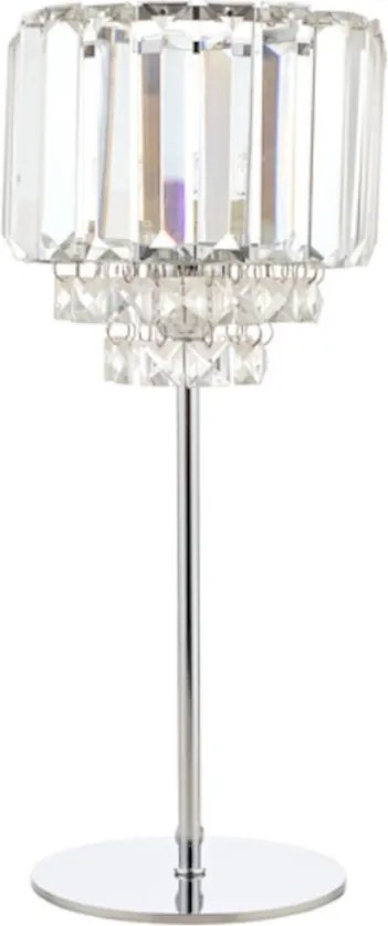LAURA ASHLEY 3569659-Q VIENNA Kristály Asztali lámpa Fehér, Csiszolt króm G9 IP20
