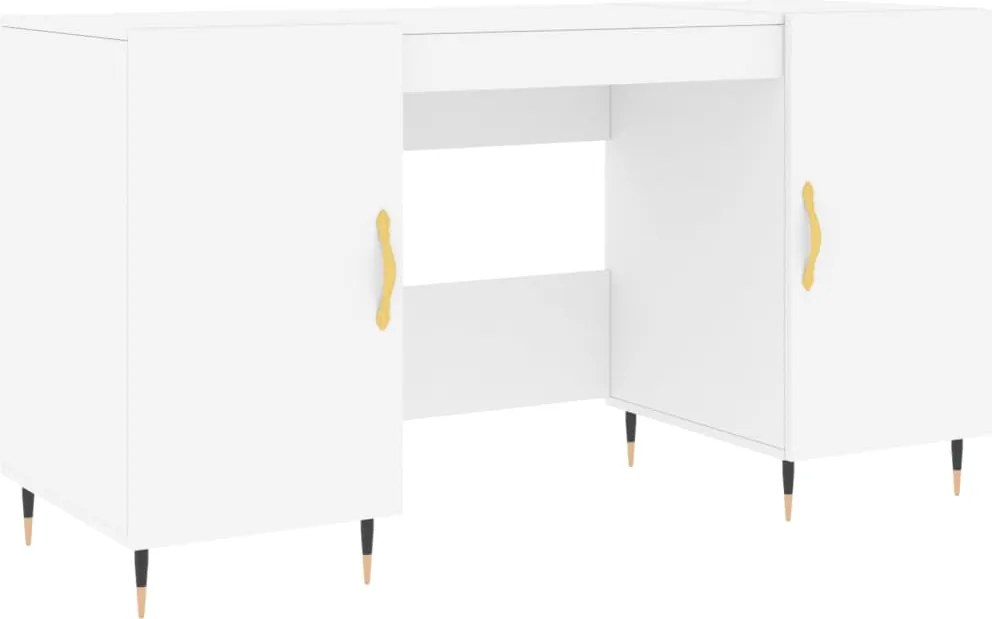 vidaXL fehér szerelt fa íróasztal 140 x 50 x 75 cm