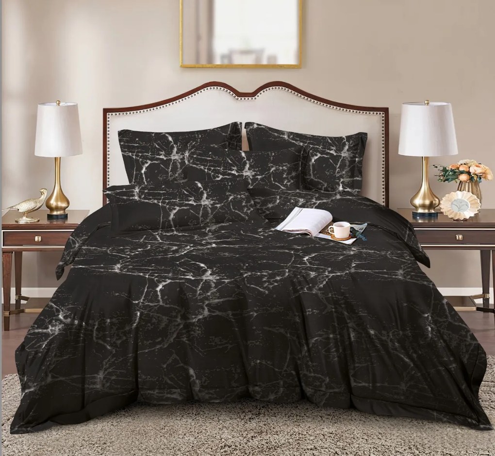 Mikroszálas ágyneműhuzat TEMPESTA fekete Ágyneműhuzat mérete: 70 x 90 cm | 140 x 200 cm