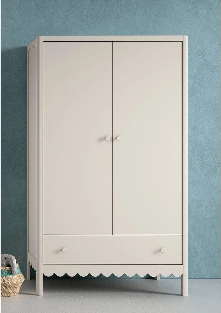 Bézs gyerek ruhásszekrény 110x190x55 cm Swingo – Vipack
