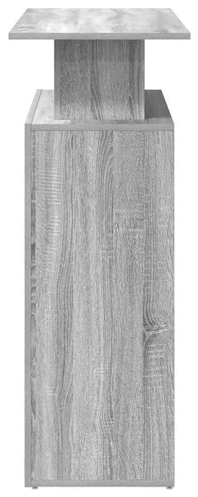 recepciós pult szürke sonoma 100x40x104 cm szerelt fa
