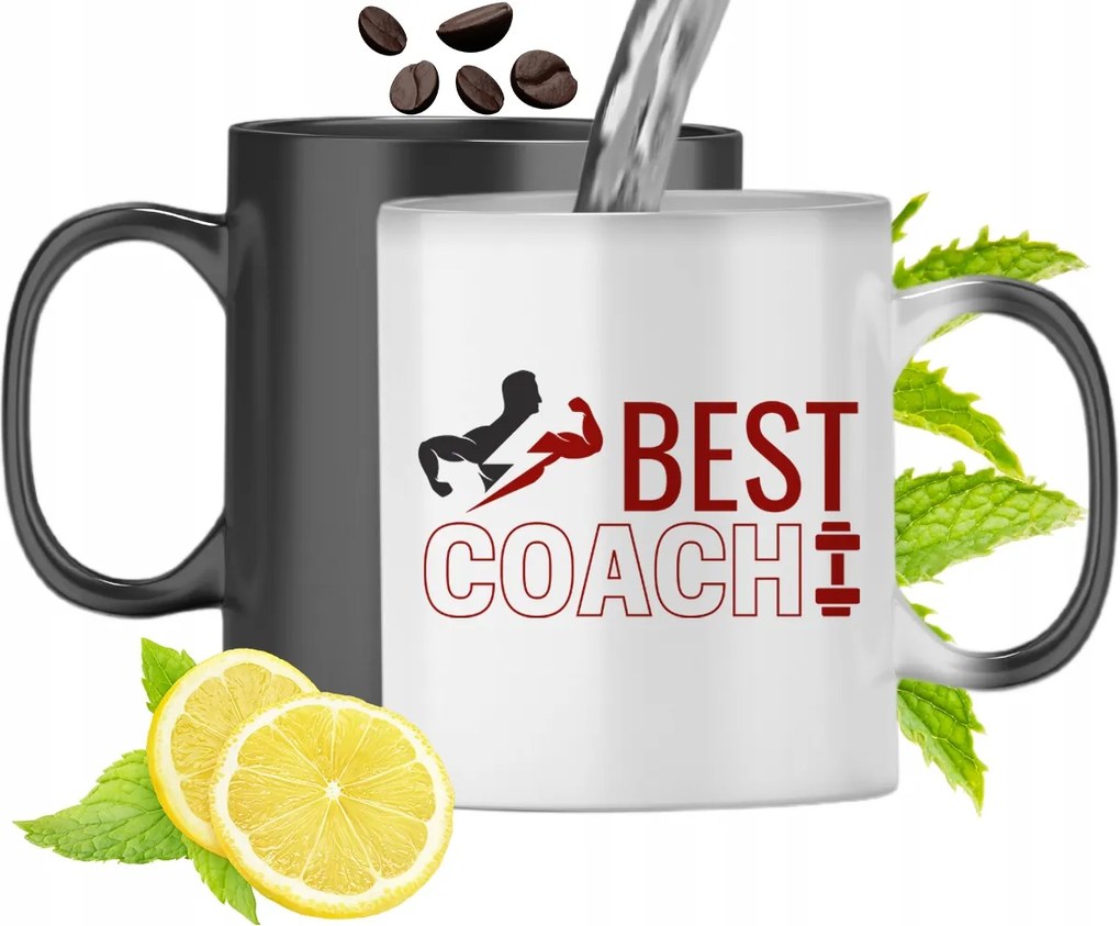 Mágikus Bögre Edzőnek Színváltós, fényképes nyomattal