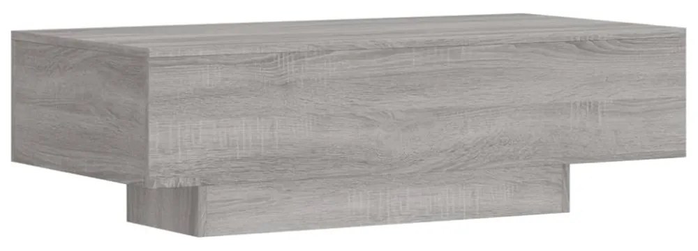 szürke sonoma szerelt fa dohányzóasztal 100x49,5x31 cm
