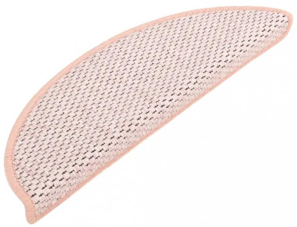 15 db szizál hatású rózsaszínű öntapadó lépcsőszőnyeg 65x21x4cm