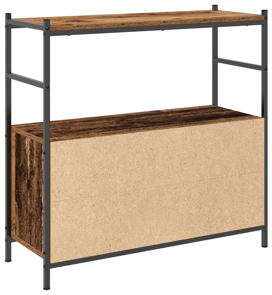 Könyvespolc Füstölt Tölgy 80x30x78,5 cm Műszaki Fa