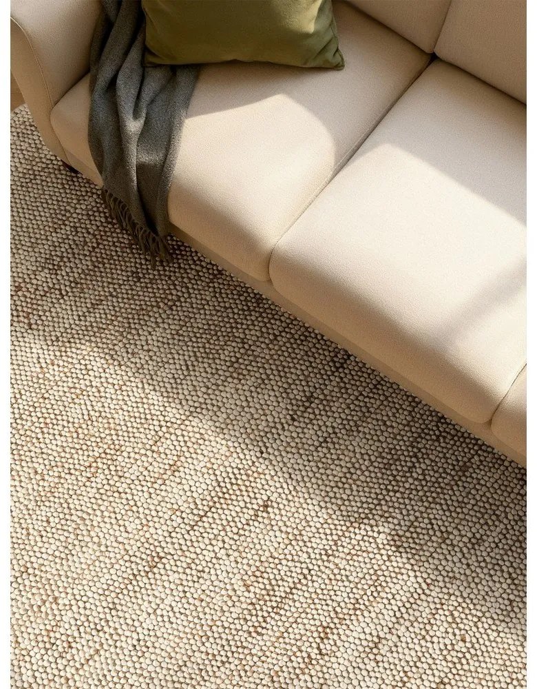 Bézs kézi szövésű gyapjúkeverék szőnyeg 200x300 cm Peas – Villeroy&Boch