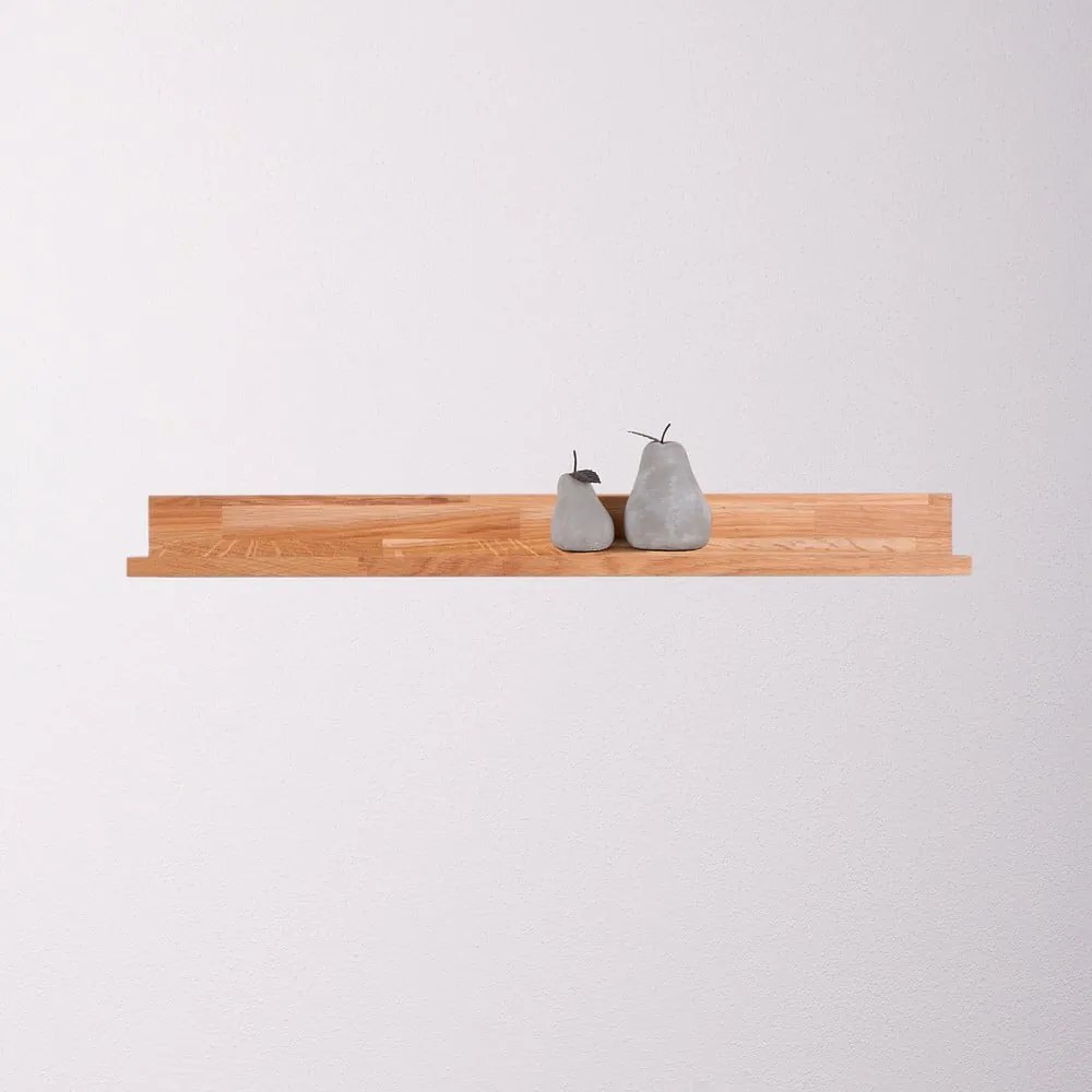 Natúr színű tölgyfa fali polc képekhez 80 cm Kalle – Interia Home & Living