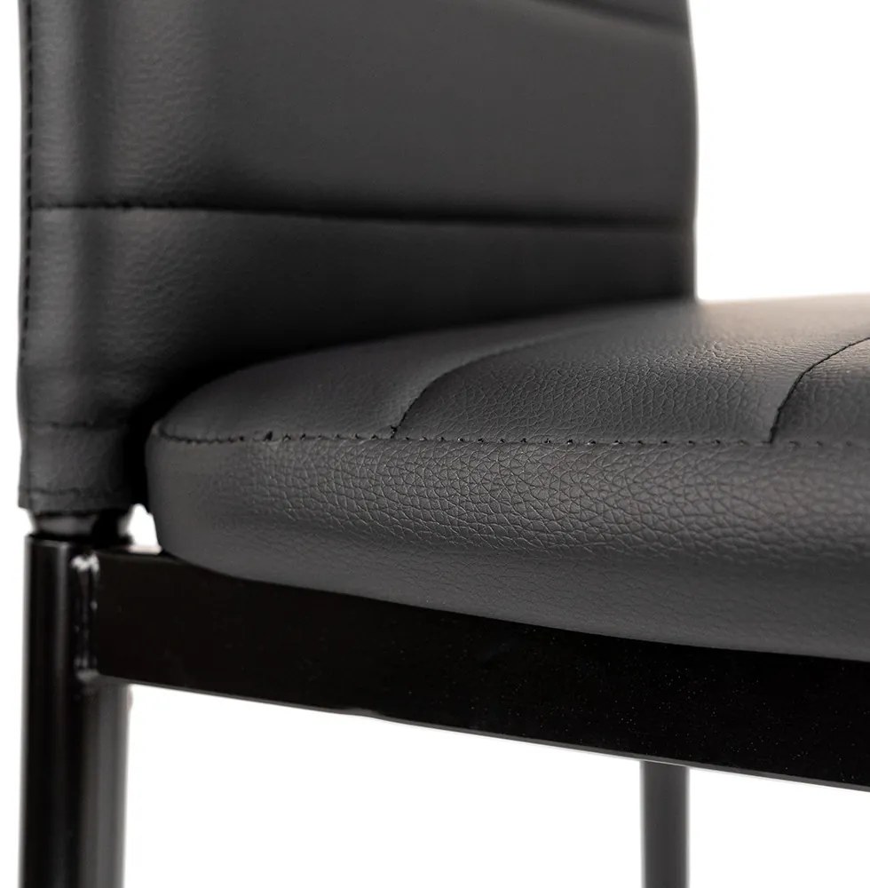 Tino NOVA Étkezőszék, fekete színben