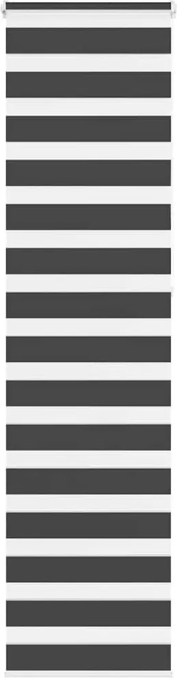 vidaXL zebrafüggönnyel fekete szövetszélesség 45,9 cm poliészter