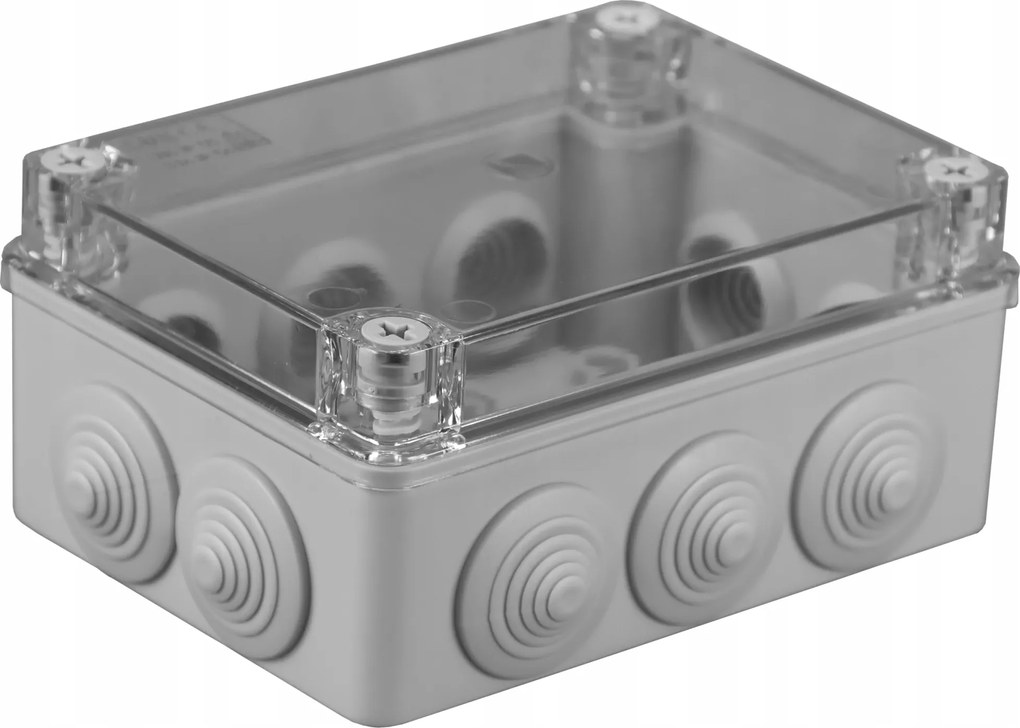 Falra szerelhető légmentesen záródó doboz szürke IP65 150x110x70 Pawbol S-box 306-P