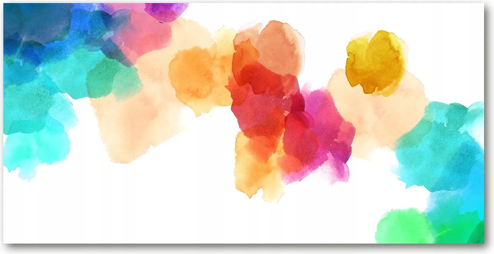 Fotó-kép edzett üveg Színes foltok 140x70