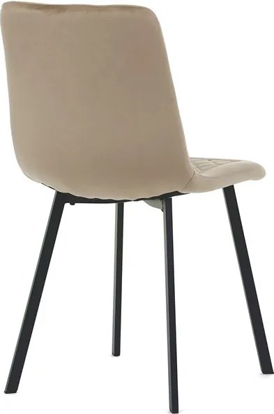 Sötét Bézs Bársony Étkezőszék. DCL-973 CAP4