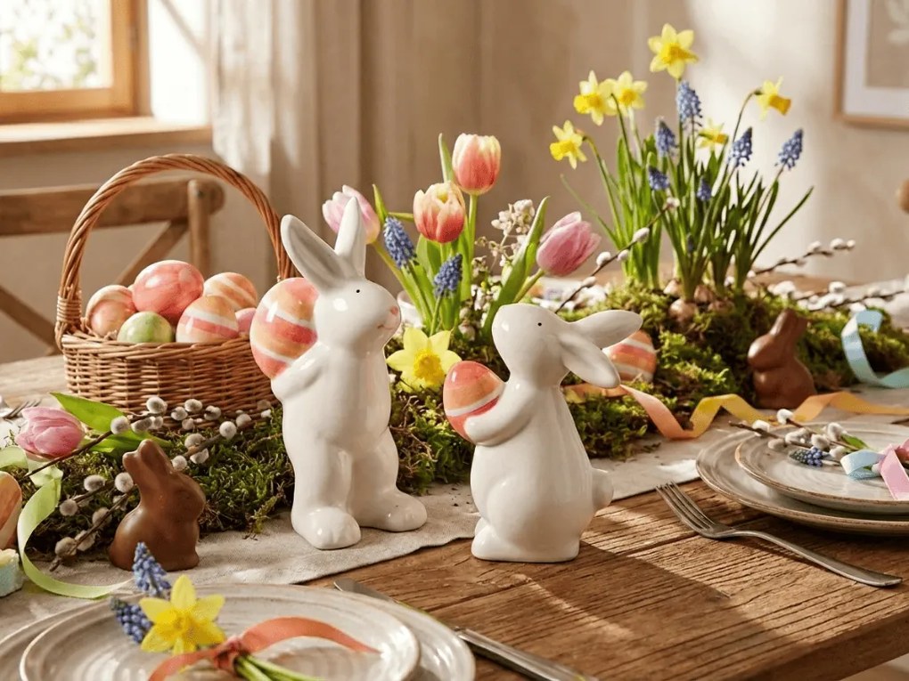 Kerámia húsvéti nyúl HOPERA