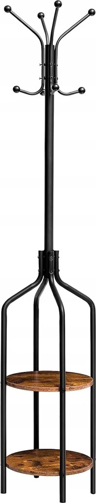Vasagle Baty előszobai kabáttartó fekete/barna