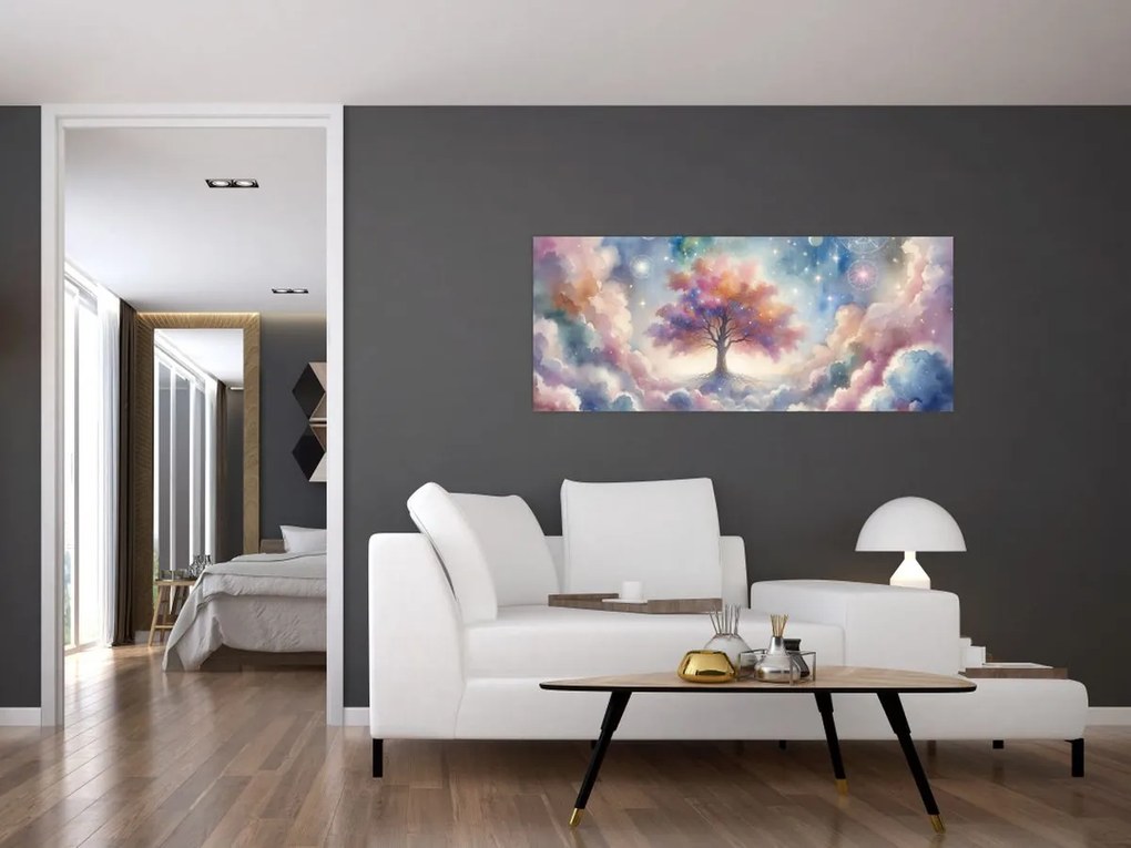 Kép – Életfa a felhőkben (120x50 cm)