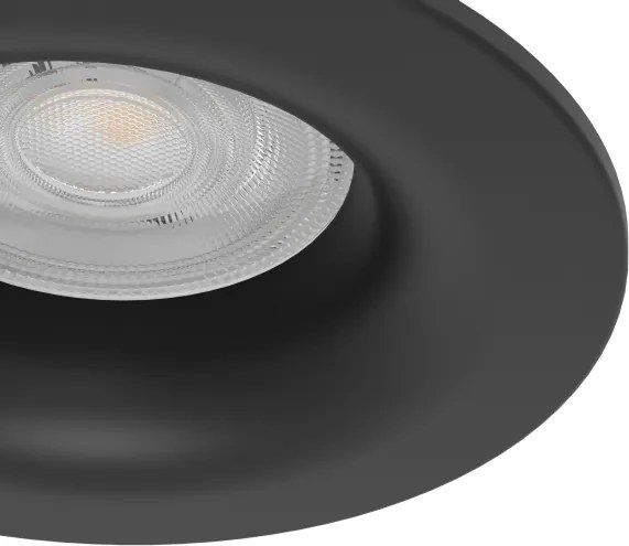 Eglo 902273 -LED fürdőszobai süllyesztett mennyezeti lámpa SALABATE LED/4,9W/230V átm.8,8cm IP65 fekete