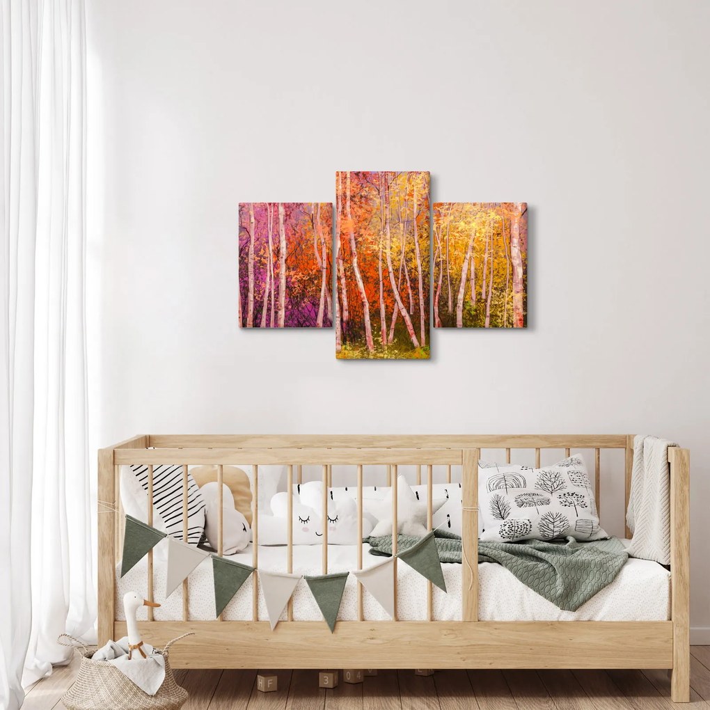 Egy kép egy színes erdőről (90x60 cm)