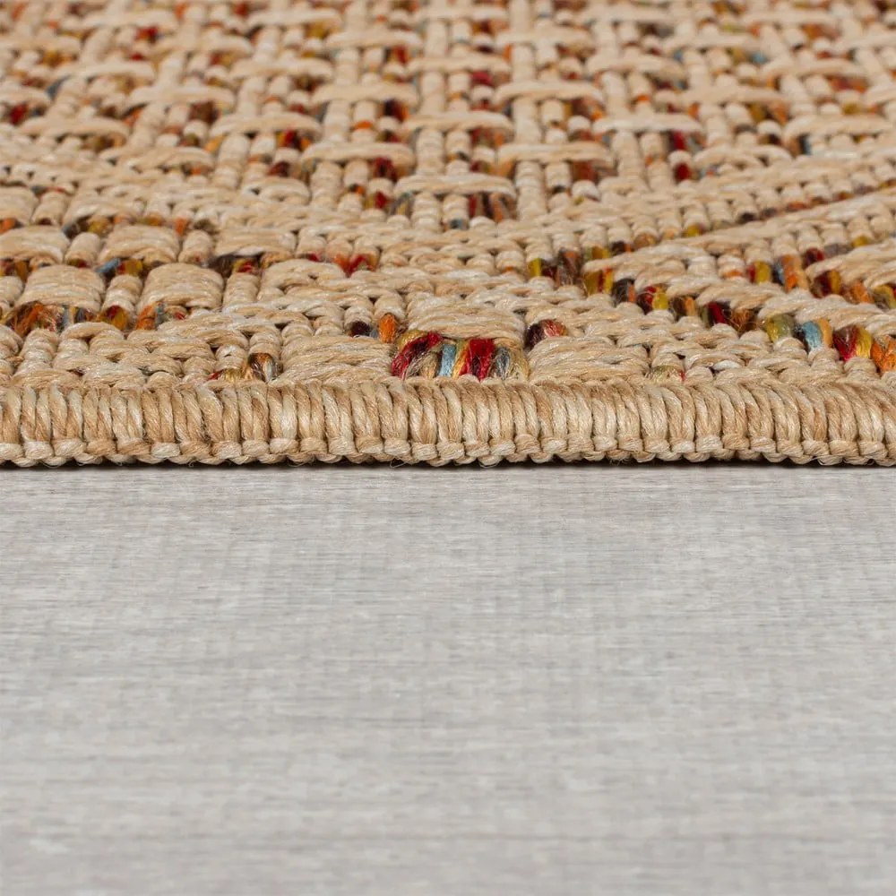 Natúr színű kültéri-beltéri szőnyeg 120x170 cm Nora Diamond – Flair Rugs
