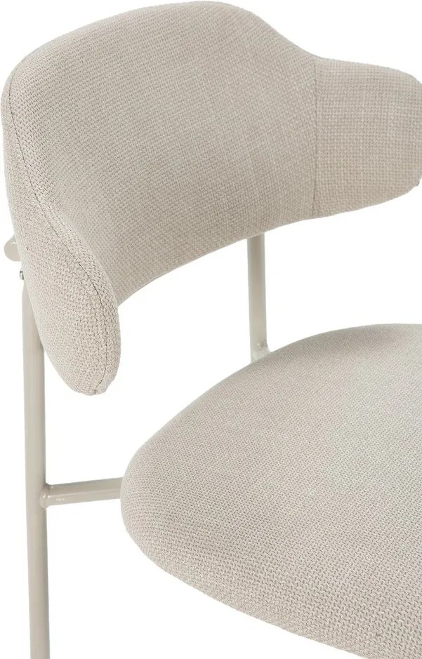 Krémszínű étkezőszék szett 4 db-os Adriel – Marckeric