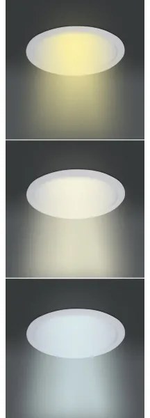 Solight WD142 - Beépíthető LED mennyezeti lámpatest 18W/230V 3000/4000/6000K Ø22,5 cm fehér