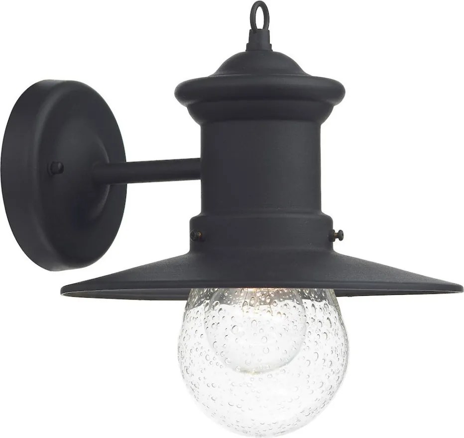 DAR LIGHTING SED1522 SEDGEWICK Klasszikus Kültéri Fali Lámpa Fekete, Átlátszó E27 IP44