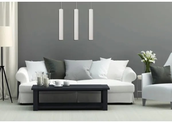 LED Csillár zsinóron TUBA 3xGU10/4,8W/230V fehér