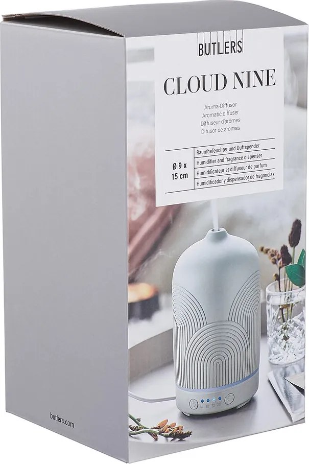 CLOUD NINE aroma diffúzor szivárvánnyal, szürke