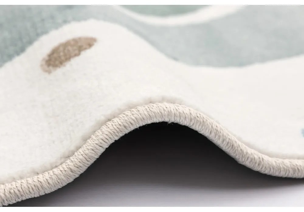 Zöld-elefántcsont színű gyerek szőnyeg ø120 cm Joyful Mint – FD