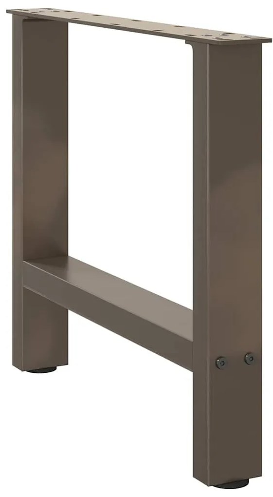 2 db natúr acél dohányzóasztal láb 50 x (42-43) cm acél