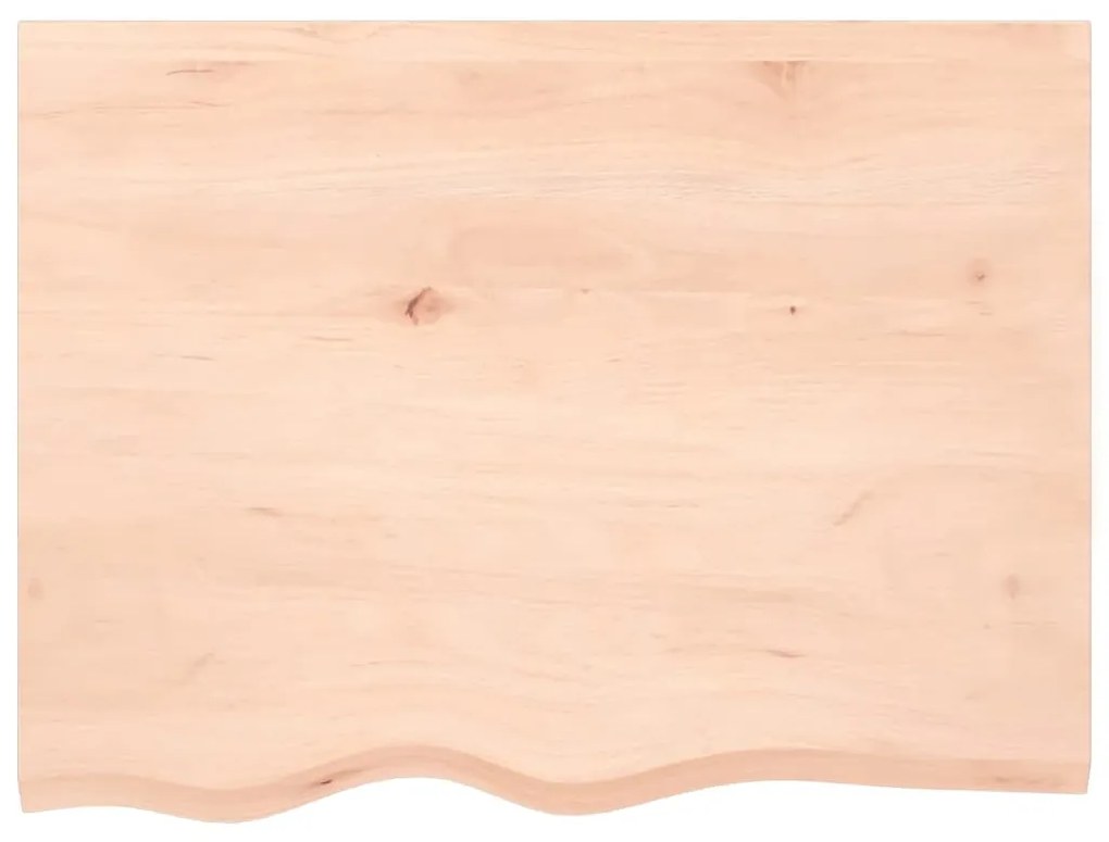 kezeletlen tömör tölgyfa fali polc 80x60x(2-6) cm