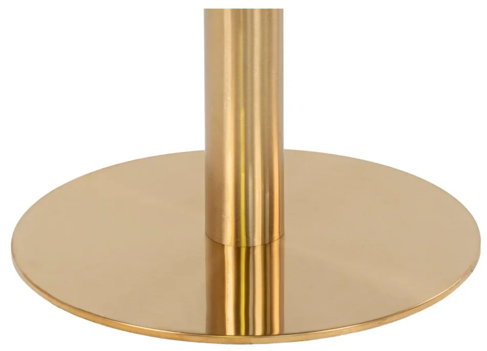 Bolzano Bár asztal, márványhatású lap, sárgaréz hatású láb 70x105 cm