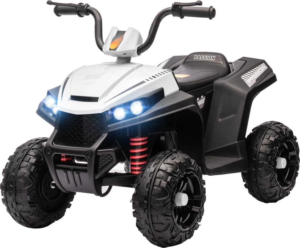 AIYAPLAY Elektromos Négykerekű Gyerekeknek 12V, 4-kerekű Felfüggesztéssel, MP3 Zenelejátszóval, Gyerekjármű Fényszóróval, Előre és Hátra Sebességgel,