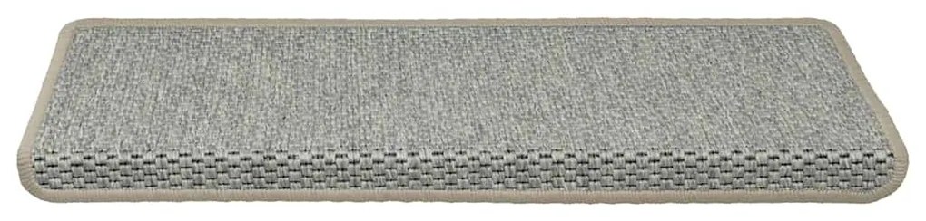 30 db zöld lépcsőszőnyegek öntapadós szizál kinézetű 65x21x4 cm