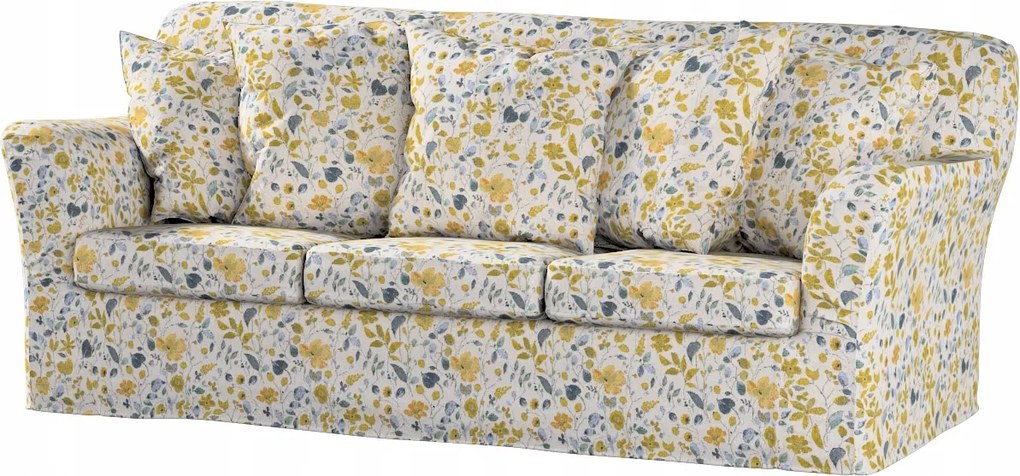 Tomelilla 3 személyes kinyitható kanapé huzat Ikea sárga-kék