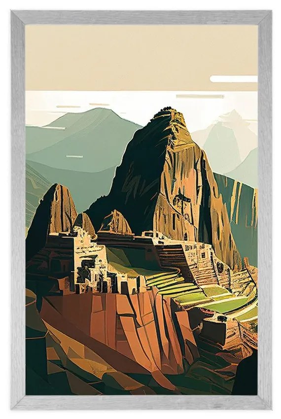 Plakát gyönyörű Machu Picchu