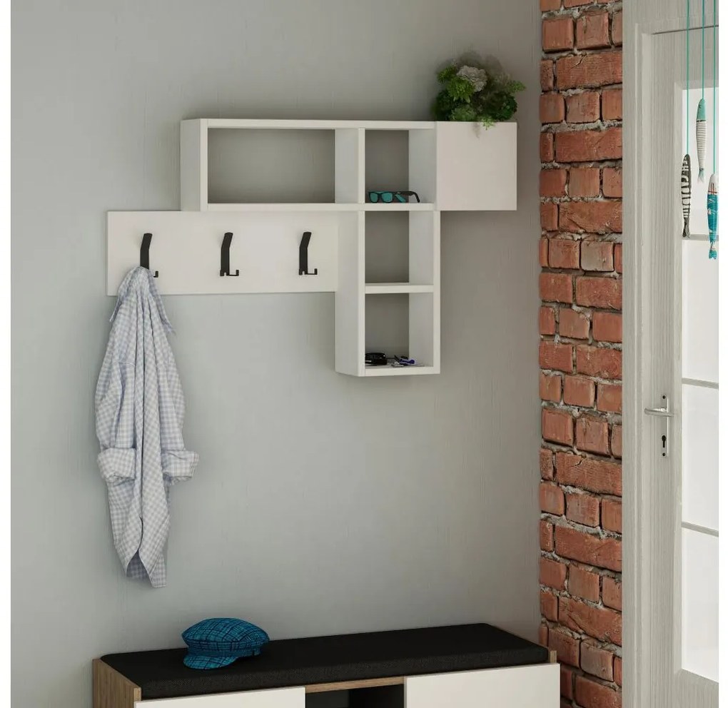 Fali akasztó GAME 61x99,5 cm fehér