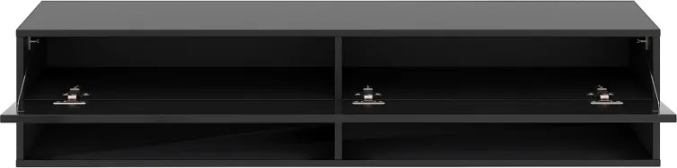 DERBY TV állvány 140 1 ajtós, fekete/fekete matt