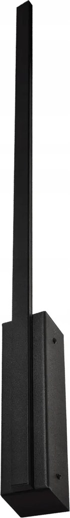 LED-es lineáris fali lámpa, 90 cm, fekete, meleg szín, Slim Brosline