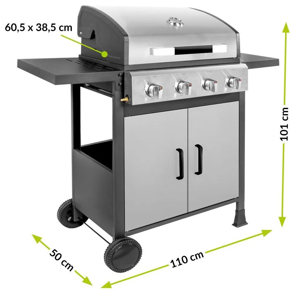 Brenner BR-G4N 4 égős gázgrill