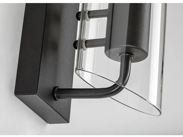 Rabalux 75027 - Fürdőszobai fali lámpa TEODORO 1xE14/12W/230V IP44 fekete