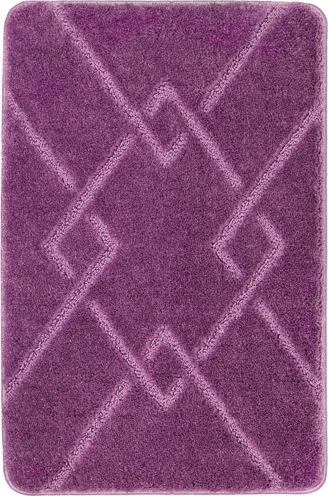 Fürdőszobaszőnyeg Csúszásgátló Rombusz Folett Sűrű Moreno 60x100 cm